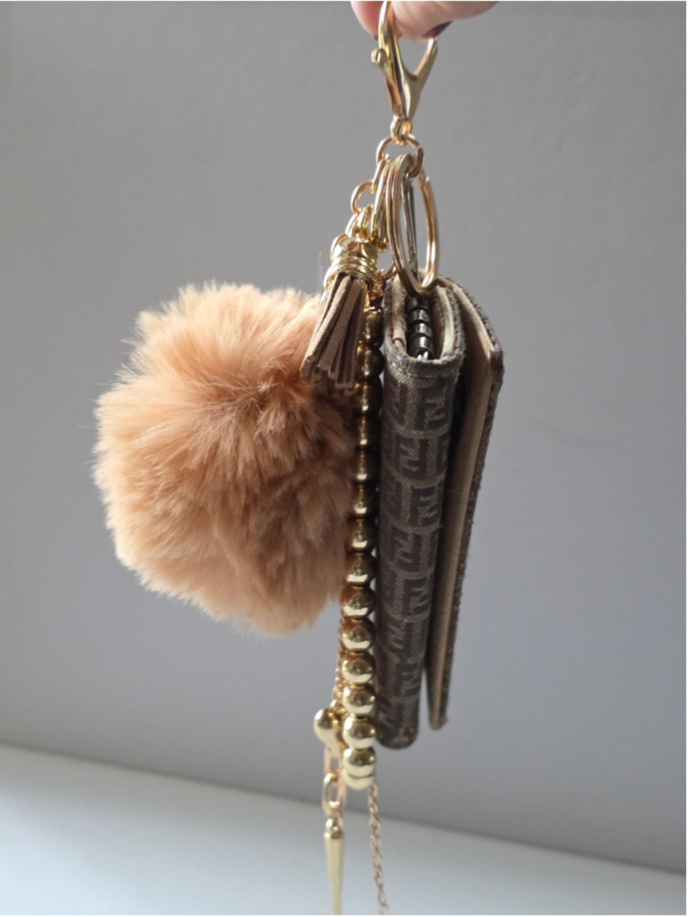 Authentic Fendi Zucca Key Case Custom Bag Charm & Keychain